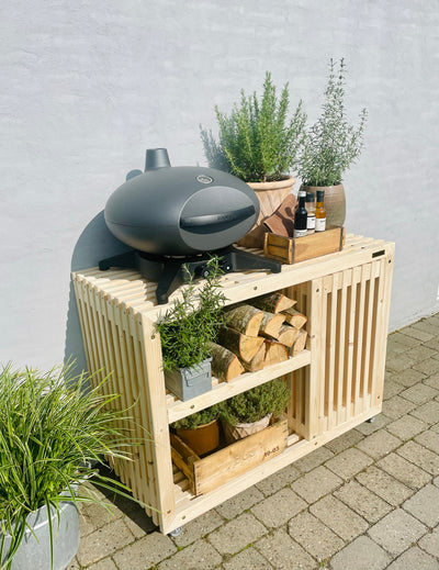 Grillbord med Gasflaskeskjuler