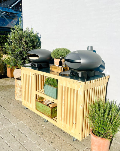 Luksus Grillbord med Dobbelt Gasflaskeskjuler | Nye traller