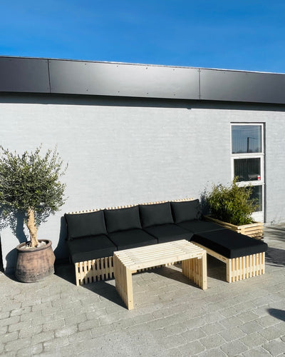 Loungesofa-sæt inkl. Hynder