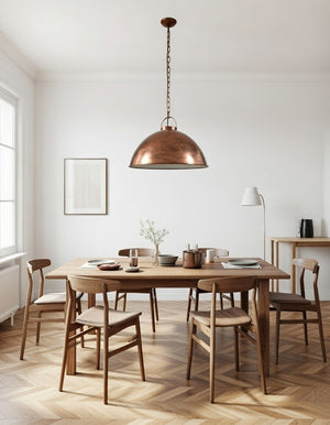 Loftlampe i fabriksstil | Kobber