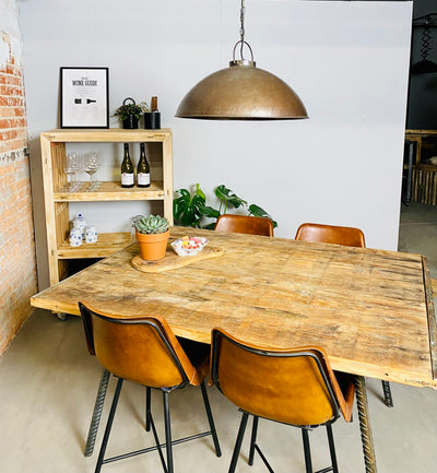 Loftlampe i fabriksstil – Jern med Klar Lak