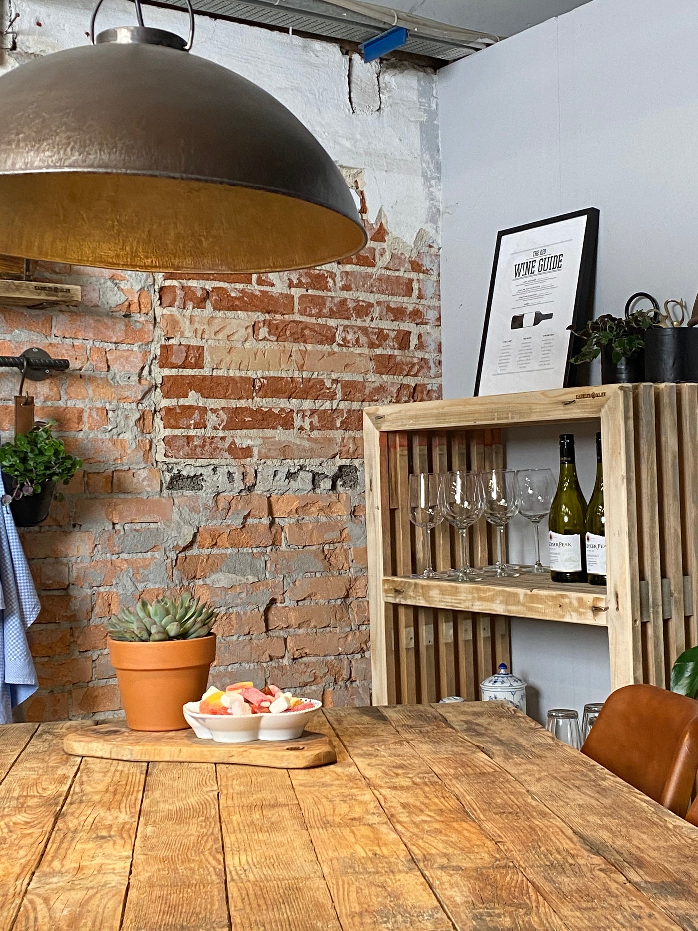 Loftlampe i fabriksstil – Jern med Klar Lak