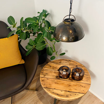 Mini Guldmarmoreret Lampe