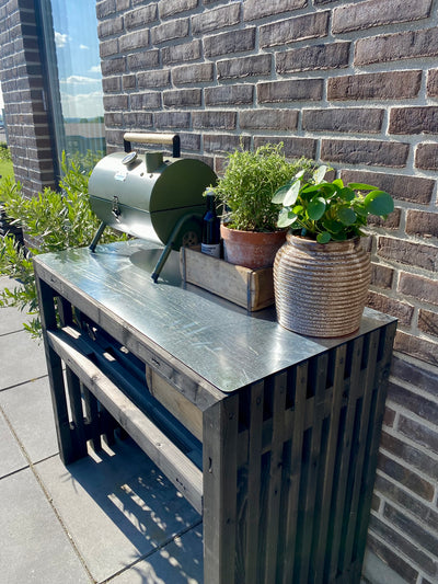 Plantebord af Traller | Sortbejdset