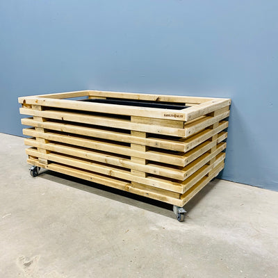 Tom plantekasse i brugte traller på 95 cm